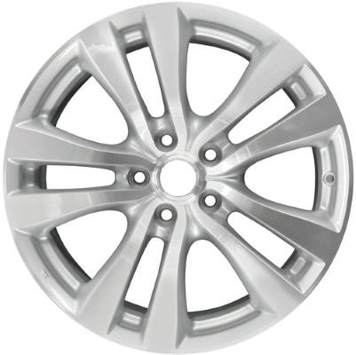 Infiniti M35 2008-2010, M45 2008-2010 silver machined 18x8 aluminum wheels or rims. Hollander part number 73696, OEM part number D0300EJ73A, D0300EJ75A.