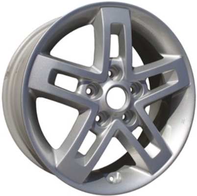 KIA SOUL 2010-2013 powder coat silver 16x6.5 aluminum wheels or rims. Hollander part number ALY74617, OEM part number 529102K250.