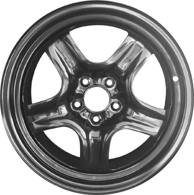 Chevrolet Impala 2014-2019 powder coat black 18x8 steel wheels or rims. Hollander part number STL5611, OEM part number 9599030.
