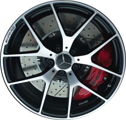 Aly85401 85402u45m Mercedes Benz Sls Wheel Black Machined 1974011300