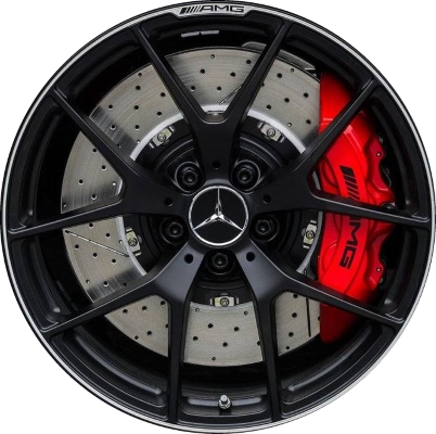 Aly85401 85402u45p Mercedes Benz Sls Wheel Black Painted 1974011300