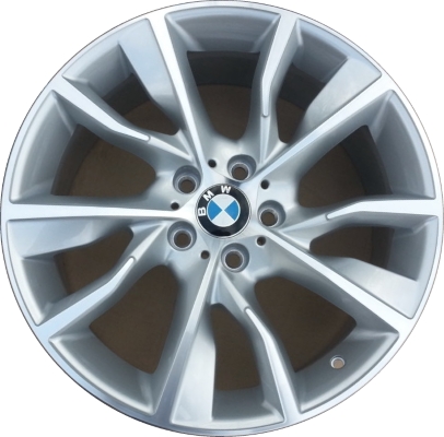 BMW 320i 2014-2015, 328i 2014-2015, 335i 2014-2015, 428i 2014-2016, 435i 2014-2016, ActiveHybrid 3 2014-2015 grey machined 19x8 aluminum wheels or rims. Hollander part number, OEM part number 36116796258.