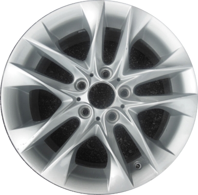BMW X1 2012-2015 powder coat silver 17x7.5 aluminum wheels or rims. Hollander part number ALY86098, OEM part number 36116861846.