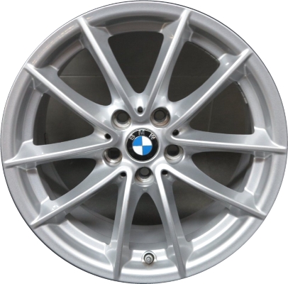 BMW 530e 2018-2020, 530i 2017-2020, 540i 2017-2020, 740e 2017, 740i 2016-2017, 750i 2016-2017 powder coat silver 17x7.5 aluminum wheels or rims. Hollander part number, OEM part number 36116868217.