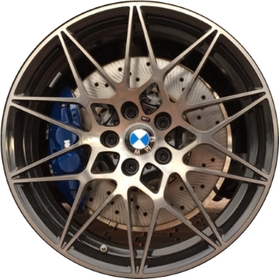 BMW M3 2018, M4 2018-2020 grey or black machined 20x9 aluminum wheels or rims. Hollander part number 86377U, OEM part number 36108090192, 36112287500.