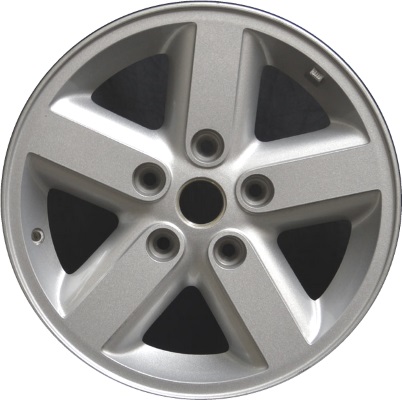 Jeep Wrangler 2007-2010 powder coat silver 16x7 aluminum wheels or rims. Hollander part number ALY9073, OEM part number Not Yet Known.