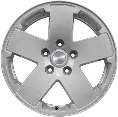 Jeep Wrangler 2007-2012 powder coat silver or machined 18x7.5 aluminum wheels or rims. Hollander part number ALY9076U, OEM part number Not Yet Known.