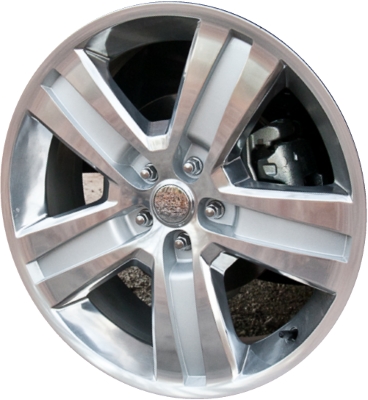 Dodge Nitro 2010-2012, Liberty 2011-2012 silver polished 20x7.5 aluminum wheels or rims. Hollander part number 2429U90.LS04, OEM part number Not Yet Known.