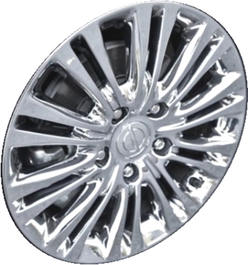 Chrysler Town & Country 2011-2016 chrome 17x6.5 aluminum wheels or rims. Hollander part number ALY2402U95, OEM part number Not Yet Known.