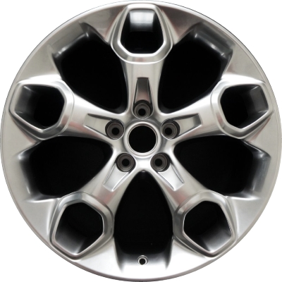 Ford Escape 2013-2016 powder coat hyper silver 19x8 aluminum wheels or rims. Hollander part number ALY3947U25.LS1, OEM part number CJ5Z1007K, CJ5Z1007B.