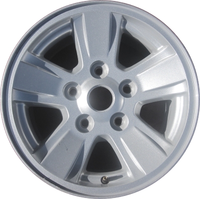 Dodge Dakota 2008-2011 powder coat silver 16x8 aluminum wheels or rims. Hollander part number ALY2336, OEM part number Not Yet Known.