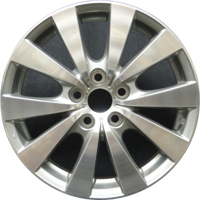 Toyota Avalon 2011-2012 grey machined 17x7 aluminum wheels or rims. Hollander part number ALY69576U90.LS10, OEM part number 4261107050.