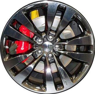 Dodge Challenger 2013-2014, Charger RWD 2013-2014 black chrome 20x9 aluminum wheels or rims. Hollander part number 2436U97, OEM part number Not Yet Known.