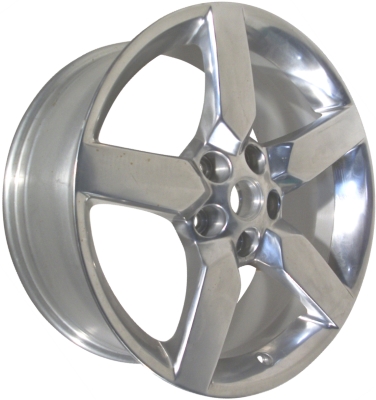 Chevrolet Camaro 2010-2015 polished 19x8 aluminum wheels or rims. Hollander part number ALY5441U80, OEM part number 92197469.