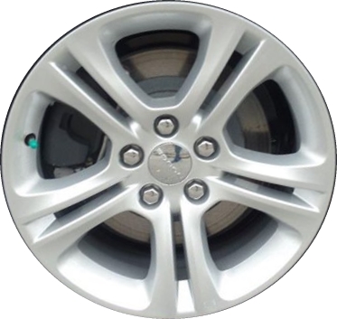 Dodge Charger RWD 2015-2023 powder coat silver 17x7 aluminum wheels or rims. Hollander part number ALY2542U20, OEM part number 5PN31LS1AA.