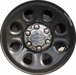STL8074 Chevrolet Tahoe, Suburban Police Wheel/Rim Steel Black #9596468