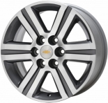 ALY5572U30 Chevrolet Traverse Wheel/Rim Charcoal Machined #23126027
