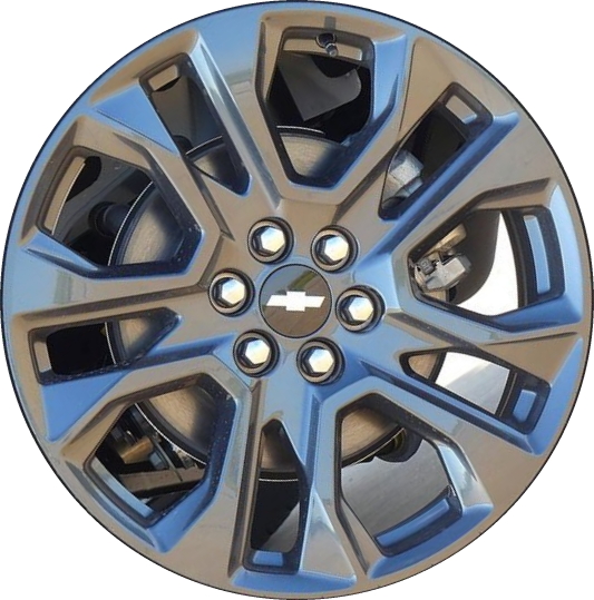 Chevrolet Traverse 2018-2021 powder coat charcoal 20x8 aluminum wheels or rims. Hollander part number ALY5848U30/5846, OEM part number 84181227, 84640407, 8481227.