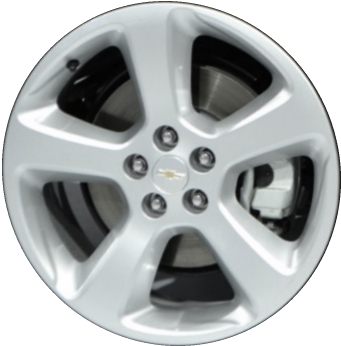 Chevrolet Trax 2015-2016 powder coat silver 18x7 aluminum wheels or rims. Hollander part number ALY5679, OEM part number 94781733.