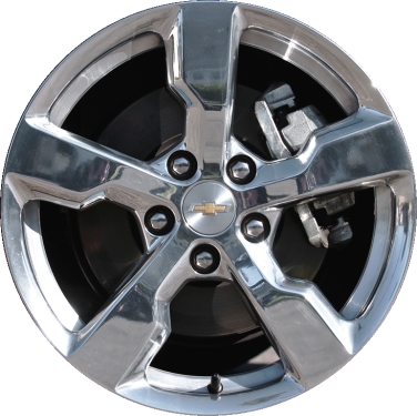 Chevrolet Volt 2011-2015 polished 17x7 aluminum wheels or rims. Hollander part number ALY5481U80/5482, OEM part number 9599008.