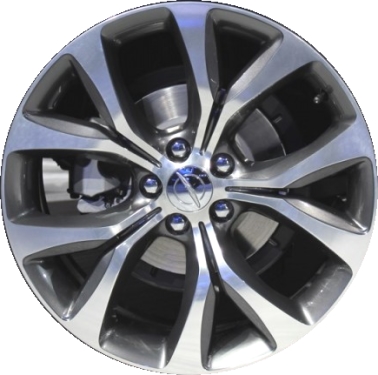 Chrysler 200 2015-2017 grey polished 19x8 aluminum wheels or rims. Hollander part number ALY2515U90.LC65, OEM part number 1WM50LSTAA.