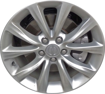 Chrysler 200 2015-2017 powder coat silver 17x7.5 aluminum wheels or rims. Hollander part number ALY2513U20, OEM part number 1WM44XZAAA, 1WM44XZAAB.