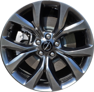 Chrysler 200 2015-2017 powder coat hyper dark 19x8 aluminum wheels or rims. Hollander part number ALY2515U78/2517, OEM part number 1WM50JXYAA.