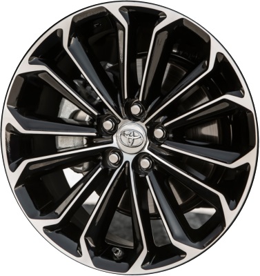 Aly75152 Toyota Corolla Wheel Black Machined 4261102f80