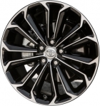 ALY75152 Toyota Corolla Wheel/Rim Black Machined #4261102F80
