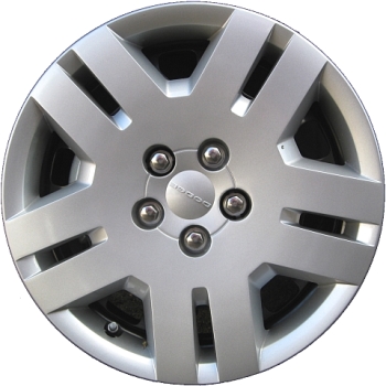 Dodge Avenger 2011-2014, Dodge Caliber 2010-2012, Plastic 5 Double Spoke, Single Hubcap or Wheel Cover For 17 Inch Steel Wheels. Hollander Part Number H8038.