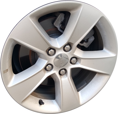 Dodge Charger RWD 2008-2014 powder coat silver 17x7 aluminum wheels or rims. Hollander part number ALY2405, OEM part number Not Yet Known.