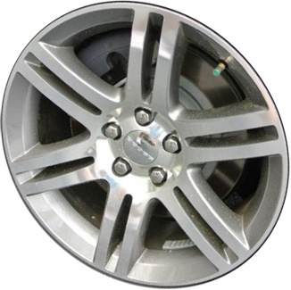 Dodge Charger RWD 2011-2014 silver or grey polished 18x7.5 aluminum wheels or rims. Hollander part number ALY2409U, OEM part number Not Yet Known.