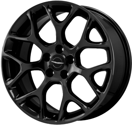 Chrysler 200-2015-2017, Dart 2013-2016 powder coat black 18x8 aluminum wheels or rims. Hollander part number 2514U45, OEM part number 82214190.