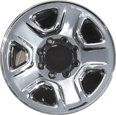 Dodge Ram 2500 2013-2024, Ram 3500 SRW 2013-2024, Ram Chassis Cab SRW 2013-2024 chrome clad 18x8 steel wheels or rims. Hollander part number STL2473, OEM part number 1UD26SZ0AA, 1UD26SZ0AB, 1UD26SZ0AC.