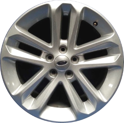 Ford Explorer 2011-2017 powder coat silver 18x8 aluminum wheels or rims. Hollander part number ALY3859, OEM part number BB5Z1007A.