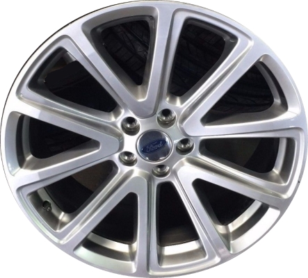 Ford Explorer 2016-2017 powder coat silver 20x8.5 aluminum wheels or rims. Hollander part number ALY3994U77/10063, OEM part number FB5Z1007D.