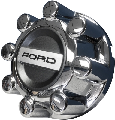 C10096R Ford F-250, F-350 SRW OEM Chrome Rear Center Cap #HC3Z1130K