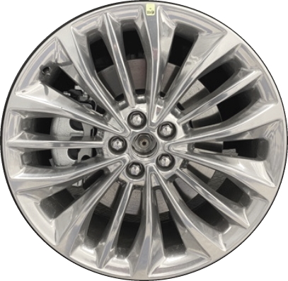 Ford Edge 2020-2024 polished 20x8.5 aluminum wheels or rims. Hollander part number ALY10255, OEM part number KT4Z-1007-H.