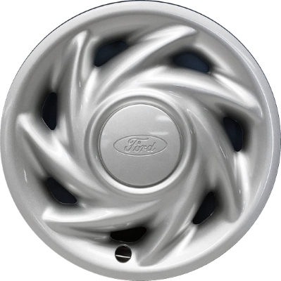 Ford E-150 1996-2003, Plastic 7 Slot, Single Hubcap or Wheel Cover For 15 Inch Steel Wheels. Hollander Part Number H943.