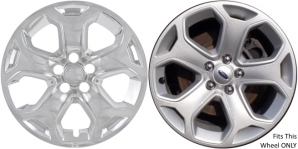 IMP-359XN Ford Edge Chrome Wheel Skins (Hubcaps/Wheelcovers) 18 Inch Set