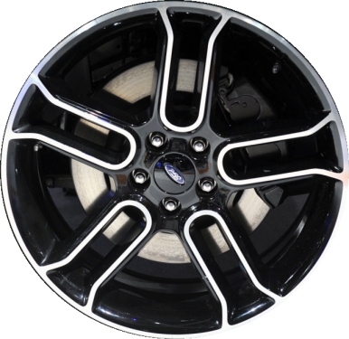 Ford Edge 2011-2014, Flex 2013-2015 black machined 20x8 aluminum wheels or rims. Hollander part number 3903, OEM part number DA8Z1007F.
