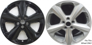 IMP-429BLK/8367GB Ford Edge Black Wheel Skins (Hubcaps/Wheelcovers) 18 Inch Set