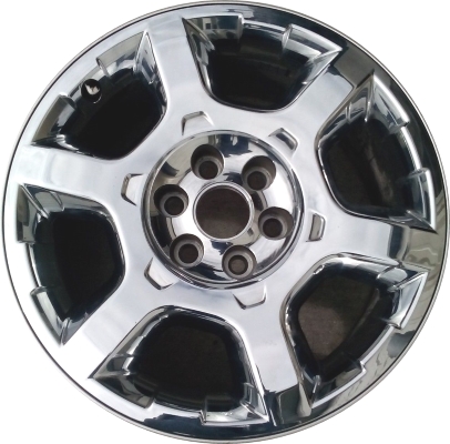 Ford Expedition 2013-2014, F-150 2013-2014 chrome clad 20x8.5 aluminum wheels or rims. Hollander part number 3916, OEM part number DL3Z1007B.