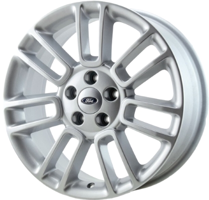 Ford Flex 2013-2019 powder coat silver 18x7.5 aluminum wheels or rims. Hollander part number ALY3932, OEM part number DA8Z1007A.