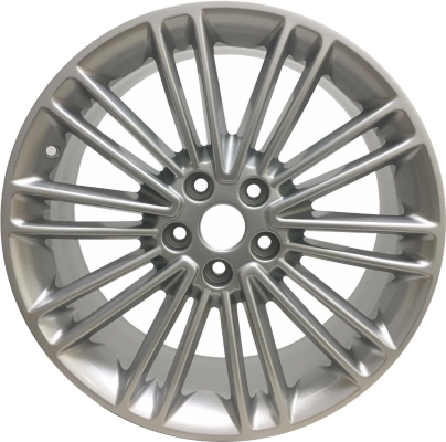 Ford Fusion 2013-2016 powder coat hyper silver 18x8 aluminum wheels or rims. Hollander part number ALY3960U20, OEM part number DS7Z1007J.