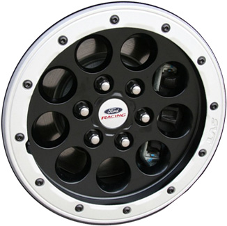 Ford F-150 2013-2014 powder coat black 17x8.5 aluminum wheels or rims. Hollander part number ALY3919, OEM part number DL3Z1007D.