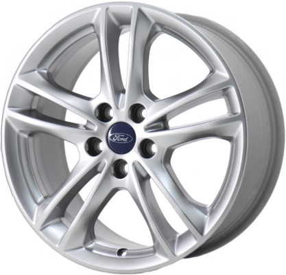 Ford Fusion 2015-2018 powder coat silver 17x7.5 aluminum wheels or rims. Hollander part number ALY3984, OEM part number DS7Z1007Q.