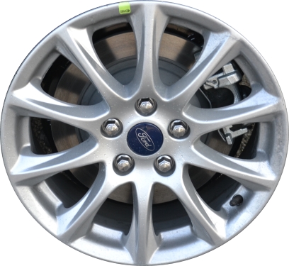 Ford Fusion 2015-2020 powder coat silver 16x6.5 aluminum wheels or rims. Hollander part number ALY3983, OEM part number DS7Z1007P.