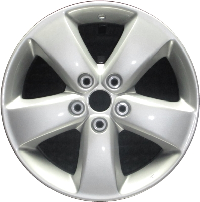 Suzuki Grand Vitara 2009-2013 powder coat silver 17x6.5 aluminum wheels or rims. Hollander part number ALY72707, OEM part number 432017884027S.