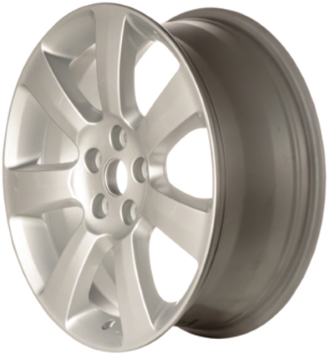 Suzuki Grand Vitara 2010-2013 powder coat silver 18x7 aluminum wheels or rims. Hollander part number ALY72717, OEM part number 432017983027S.